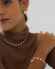 Natural Pearl Bracelet with Pendant