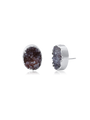 Organic Amethyst Druse Earrings