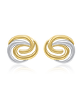 Organic Dual Gold Earrings