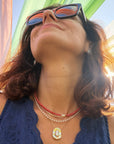 Gold Organic Pearl Necklace