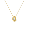 Gold Organic Pearl Necklace