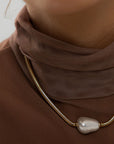 Pearl Snake Chain Choker