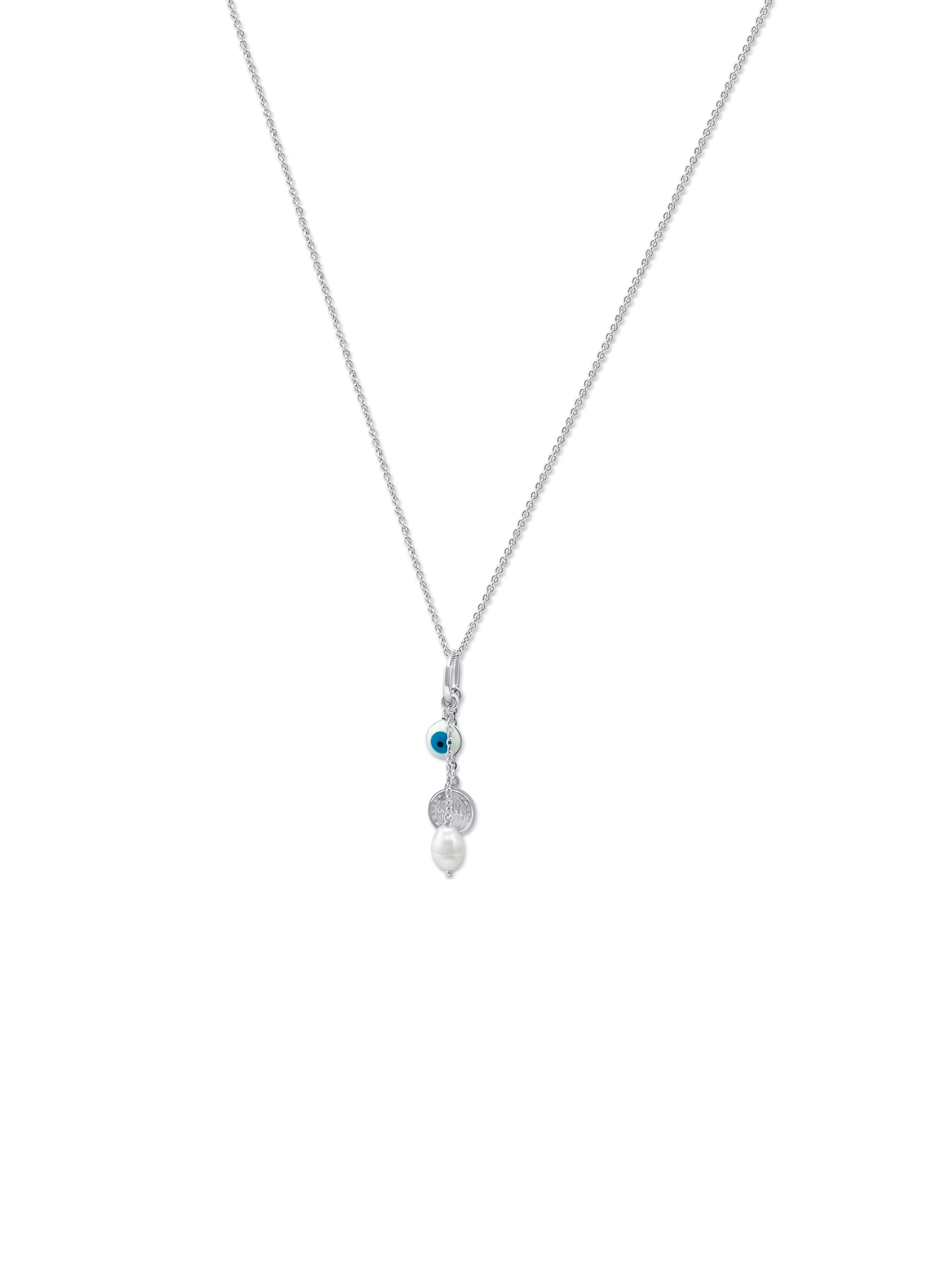 Saint Benedict and Evil Eye Necklace