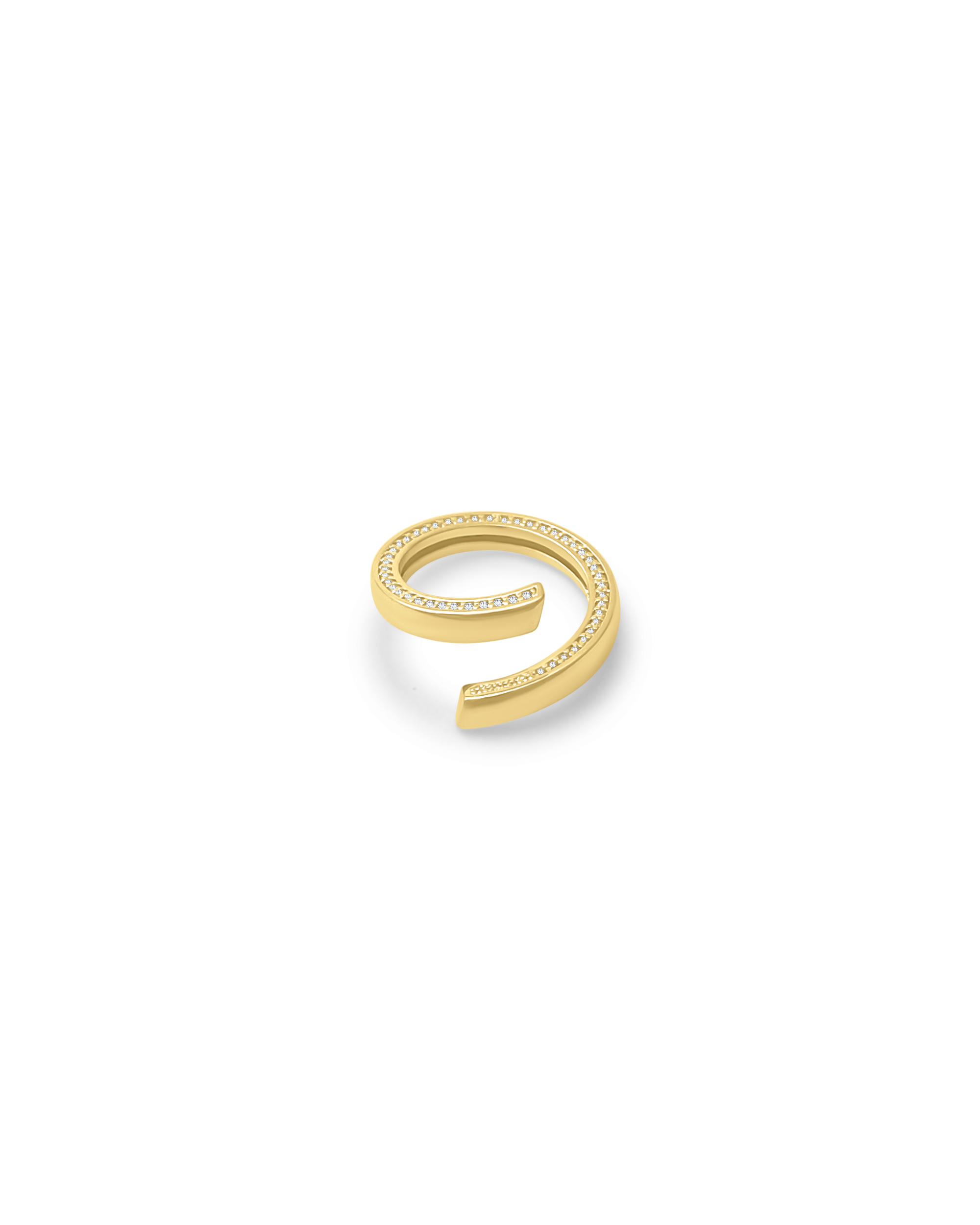 Sparkling Open Zirconia Ring