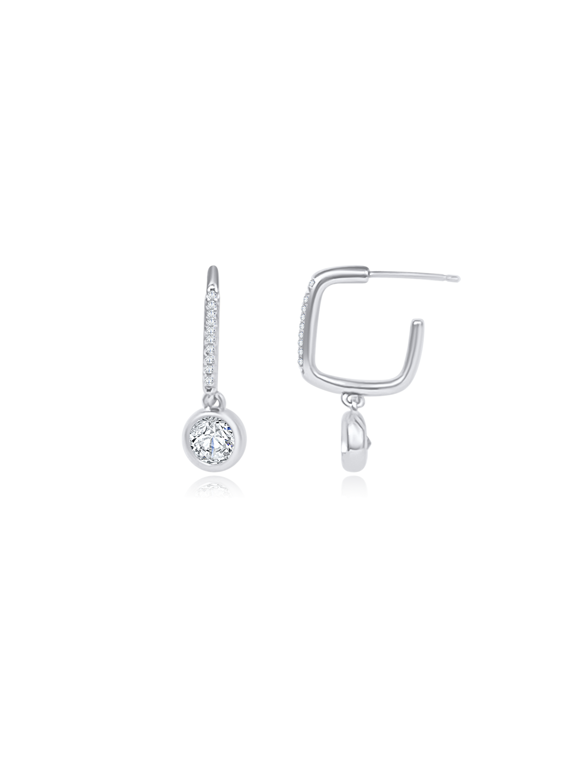 Sparkling Square Hoop