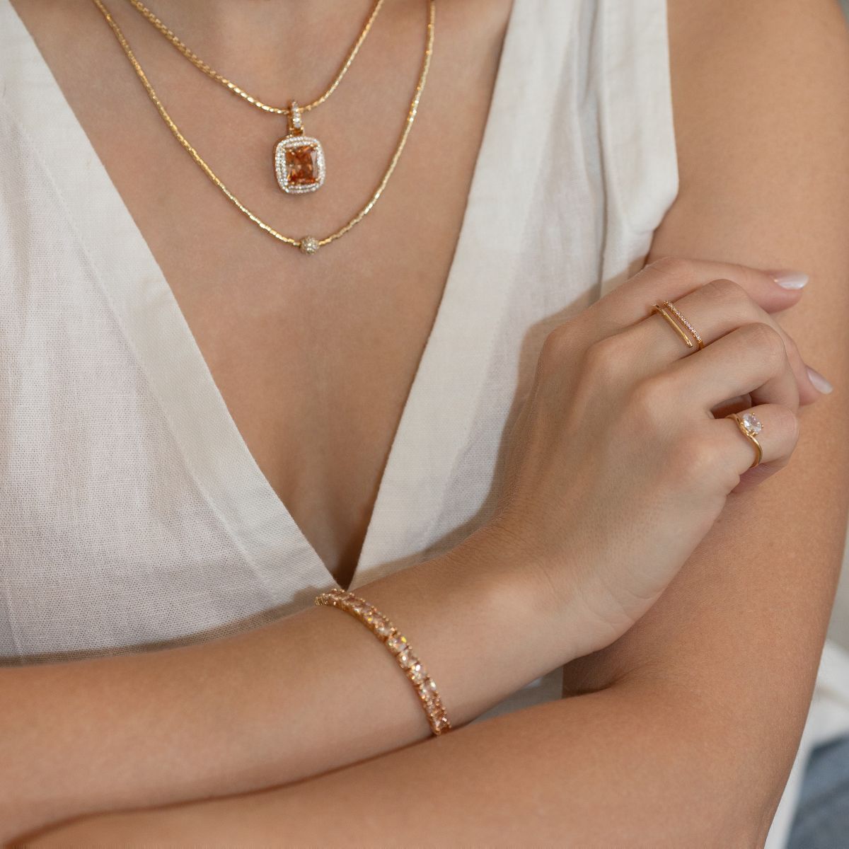 Square Zirconia Ring