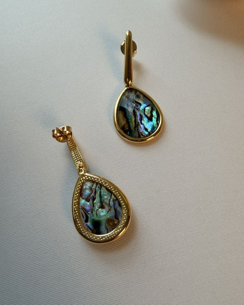 Abalone Drop Earrings