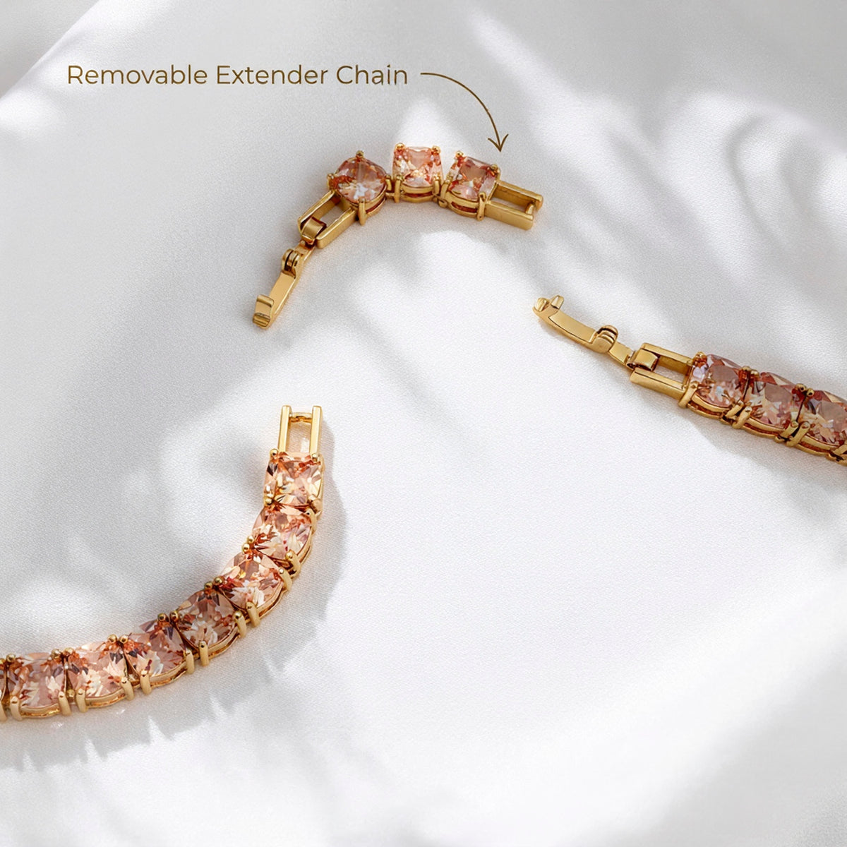 Champagne Tennis Necklace