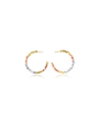 Tri-tones Hoop Earrings