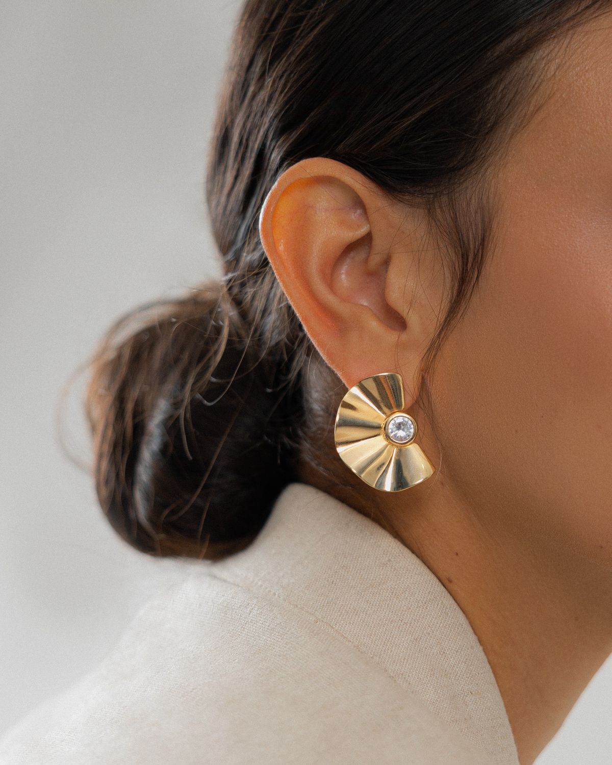 Waves Sparkling Earring