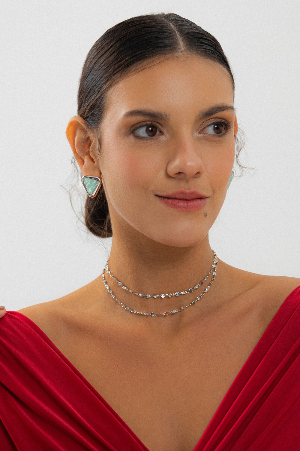 Zirconia Moon Necklace